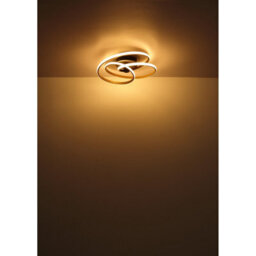 Luminosa Lighting Luminosa Glyxar Gold Integrated Led Semi Flush Ceiling Light Matt Black Led 3000K - thumbnail 4