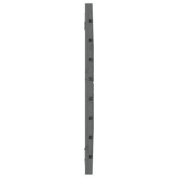 Berkfield Wall Headboard Grey 106X3X63 Cm Solid Wood Pine - thumbnail 5