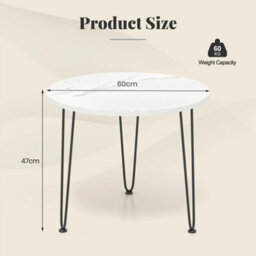 Modern Living Room Center Table Round Coffee Table - thumbnail 2