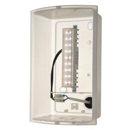 Luminosa Lighting Luminosa Bianco Integrated Led 1 Light Outdoor Wall Light Brushed Stainless Steel, Opal Polypropylene Ip44 - thumbnail 3