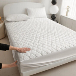 Extra Deep Quilted Mattress Protector Bed Topper Cover Fitted Sheet Pad - thumbnail 5