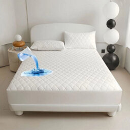 Extra Deep Quilted Mattress Protector Bed Topper Cover Fitted Sheet Pad - thumbnail 3