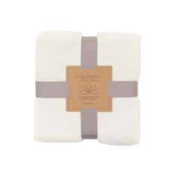 Gallery™ Cream Teddy Fleece Plain Throw (L) 180Cm X (W) 140Cm - thumbnail 5