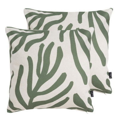 icon Abstract Leaf Kyoto Set Of 2 Outdoor Cushion - image 1