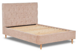 Divan Base Direct Solstice Modern Tall Chesterfield Fabric Bed Base Only 6Ft Super King- Brecon Mushroom - thumbnail 2