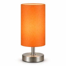Billtix Pink Bedside Touch Table Lamp Dimmable Led Desk Light Fabric Shade Chrome Base Modern Bedroom Night Light Decorative Lamp
