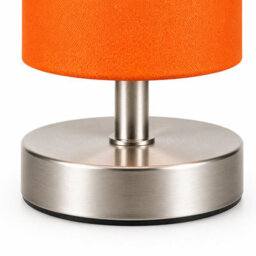 Billtix Pink Bedside Touch Table Lamp Dimmable Led Desk Light Fabric Shade Chrome Base Modern Bedroom Night Light Decorative Lamp - thumbnail 8