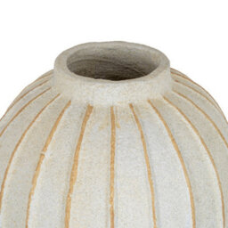Hill Interiors Grove Large Globe Vase - Ceramic - L29 X W29 X H30 Cm - White - thumbnail 3