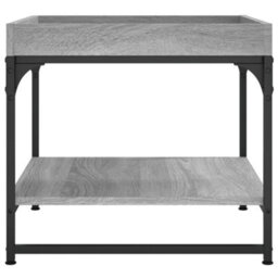 Berkfield Stylish Coffee Table Grey Sonoma 49.5X49.5X45 Cm Engineered Wood - thumbnail 5