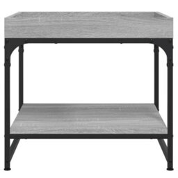 Berkfield Stylish Coffee Table Grey Sonoma 49.5X49.5X45 Cm Engineered Wood - thumbnail 4