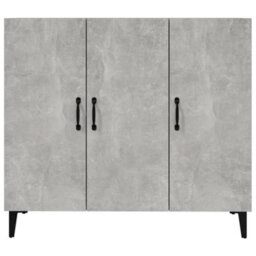 Berkfield Industrial Sideboard Concrete Grey 90X34X80 Cm Engineered Wood - thumbnail 5
