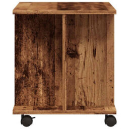 Berkfield Tv Cabinet With Castors Old Wood 80X40X45 Cm Engineered Wood - thumbnail 5