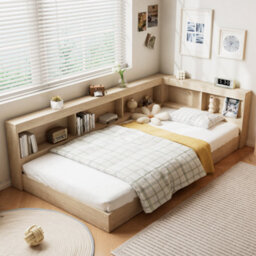 Btm 3Ft Storage Bed 90X190Cm White Oak Made Of Mdf And Plywood Frame For Kids Teens With Drawers