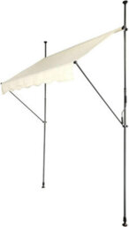 Evre Beige 2 X 1.5M Adjustable Clamp Awning Canopy Sun Shade Shelter Anti-Uv, Waterproof, No Drill. - thumbnail 1