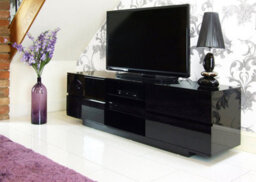 "Centurion Supports Avitus Gloss Black With 4-Black Drawers And 2 Shelves Up To 65"" Led, Lcd, Plasma Tv Stand" - thumbnail 6