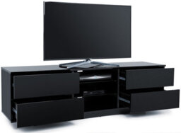 "Centurion Supports Avitus Gloss Black With 4-Black Drawers And 2 Shelves Up To 65"" Led, Lcd, Plasma Tv Stand" - thumbnail 4