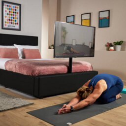 X Rocker Xr Living Ava Pu Single Tv Bedwith Underbed Lights - Black - thumbnail 2
