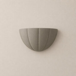 Valuelights Leonardo Moss Green Ceramic Scallop Flush Wall Sconce Light And Bulb - thumbnail 2
