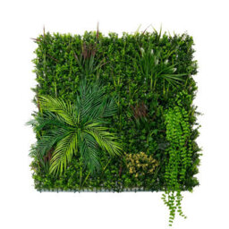 MonsterShop Artificial Plant Wall Panel 100 X 100Cm Alina Living Foliage Greenery Tiles Indoor Outdoor Weather & Uv Resistant - thumbnail 1