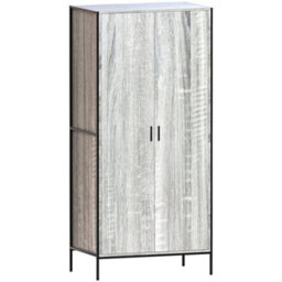 Lassic Vida Designs Brooklyn Grey 2 Door Wardrobe (H)1800mm (W)830mm (D)520mm - thumbnail 7
