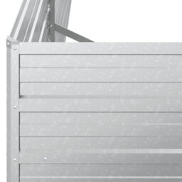 Berkfield Practical Garden Raised Bed 600X80X45 Cm Galvanized Steel Silver - thumbnail 6