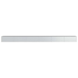 Berkfield Practical Garden Raised Bed 600X80X45 Cm Galvanized Steel Silver - thumbnail 4