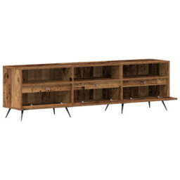 Berkfield Modern Tv Cabinet Old Wood 150X30X44,5 Cm Engineered Wood - thumbnail 5