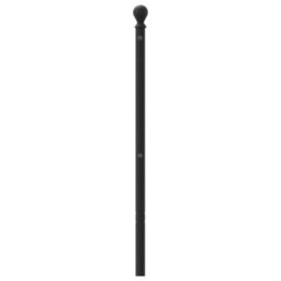 Berkfield Metal Headboard Black 200 Cm - thumbnail 4