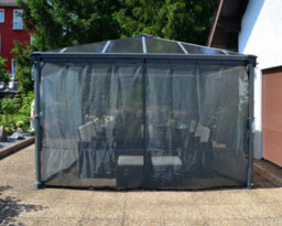 Canopia by Palram Net Curtain Set For Square Gazebo 4X - L436 X W436 X H217 Cm (Gazebo Not Included) - thumbnail 3