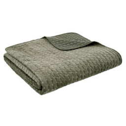 Bianca Fine Linens Attica Velvet Embroidered 240X260Cm Bedspread Green - thumbnail 3