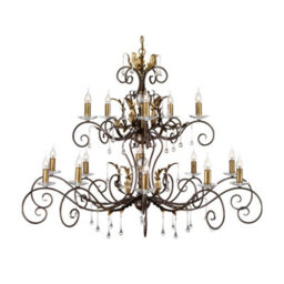 Luminosa Lighting Elstead Amarilli 15 Light Candle Chandelier Bronze