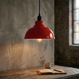 "Metal Red Lamp Shades With White Inner, 11.41"" Lampshades For Ceiling Lights,light Shade Ceiling For Living Room, Bedroom" - thumbnail 9