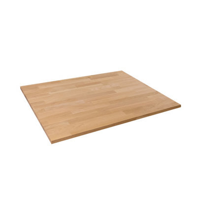 domli Solid Wood Oak Office Desk Top - 1200mm X 800mm X 27mm - Premium European Wooden Rectangular Tabletop Timber Worksurface - image 1