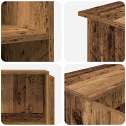 Berkfield Durable Reception Desk Old Wood 100X50X103.5 Cm Engineered Wood - thumbnail 8