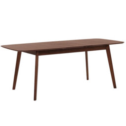 Beliani Extending Dining Table Madox Dark Walnut 120/150 Cm 75 Cm - thumbnail 1