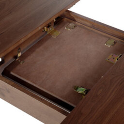 Beliani Extending Dining Table Madox Dark Walnut 120/150 Cm 75 Cm - thumbnail 7