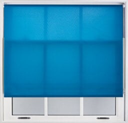 Furnished Daylight Roller Blinds With Metal Fittings - Teal Trimmable Blind For Windows And Doors (W)90Cm (L)210Cm - thumbnail 1