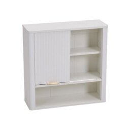 Thehotsale White Wall-Mounted Bathroom Cabinet Wooden Cabinet With Sliding Door - thumbnail 5
