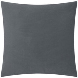 Paoletti Evoke Cut Velvet Cushion Cover, Charcoal, 55 X 55Cm - thumbnail 2