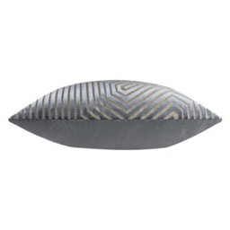 Paoletti Evoke Cut Velvet Cushion Cover, Charcoal, 55 X 55Cm - thumbnail 3