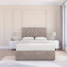 "Sloomy 3Ft Montana Plush Pebble Memory Foam Bed Set With 2 Drawers, Mattress & 26"" Headboard - Single" - thumbnail 2