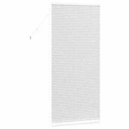 Berkfield Window Blind With Curtains Manual White Aluminium - thumbnail 7