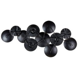 Beliani Handmade Iron Wall Decor 98 X 45 Cm - Gold And Copper Modern Industrial Art - thumbnail 3