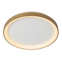 Lucide Vidal Modern Flush Ceiling Light 48Cm - Led Dim. - 1X38W 2700K - Matt Gold, Brass