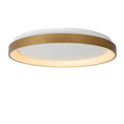 Lucide Vidal Modern Flush Ceiling Light 48Cm - Led Dim. - 1X38W 2700K - Matt Gold, Brass - thumbnail 5