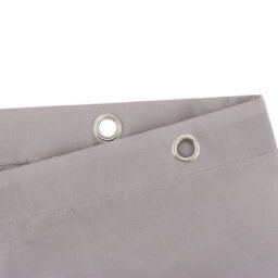 180 X 200Cm Grey Extra Long Fabric Shower Curtain Waterproof - thumbnail 5