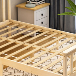 Lassic Vida Designs Milan Pine 4Ft6 Double Wooden Bed Frame - High Foot End - thumbnail 5