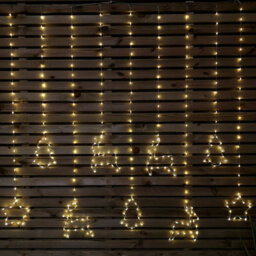 Samuel Alexander 1.2M Light Up Festive Curtain Christmas Lights With Warm White Leds - thumbnail 4