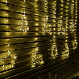 Samuel Alexander 1.2M Light Up Festive Curtain Christmas Lights With Warm White Leds - thumbnail 3