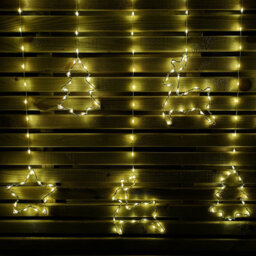 Samuel Alexander 1.2M Light Up Festive Curtain Christmas Lights With Warm White Leds - thumbnail 5